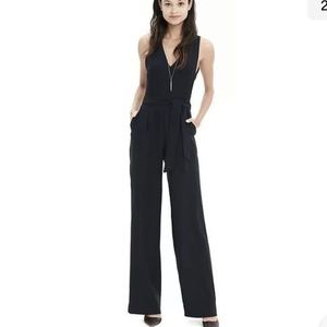 BANANA REPUBLIC Black jumpsuit size 0 wide leg sleeveless